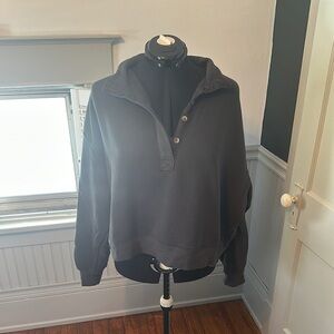 American Eagle Quarter Button Sweatshirt